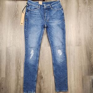 Ksubi Van Winkle Blazed Trashed Mid Rise Skinny Leg Jeans size 32